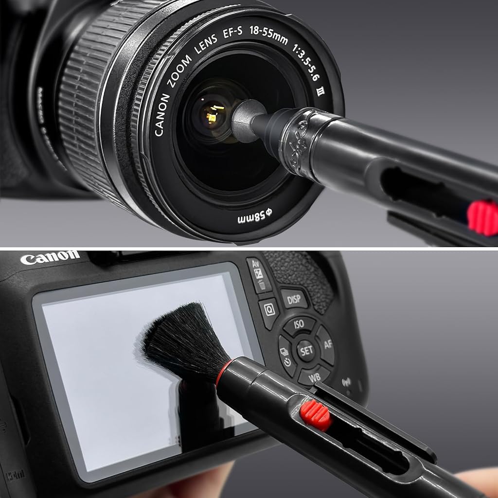 ZORBES Camera Lens Cleaning Kit for Cameras with Air Blower and 50ml Cleaner | 10-in-1 Set