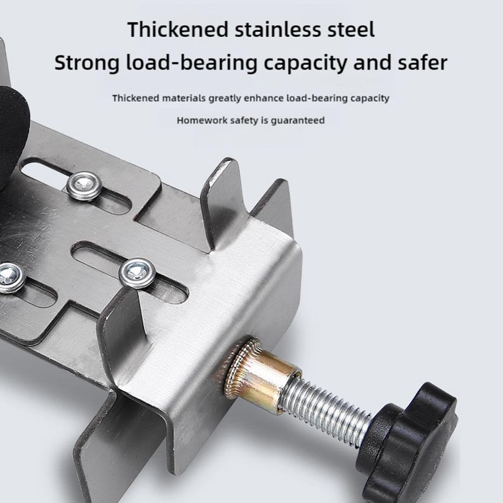 Serplex Cabinet Door Installation Jig for 15–45mm Thickness with Built‑In Door Support Arm | Heavy Duty Stainless Steel Mounting Tool