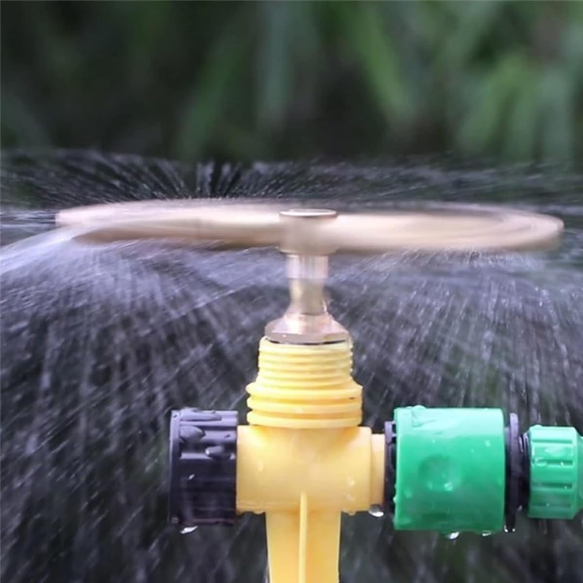 HASTHIP Metal Water Sprinkler for Garden with 360° Rotation Zinc Head | Eco-Efficient Irrigation