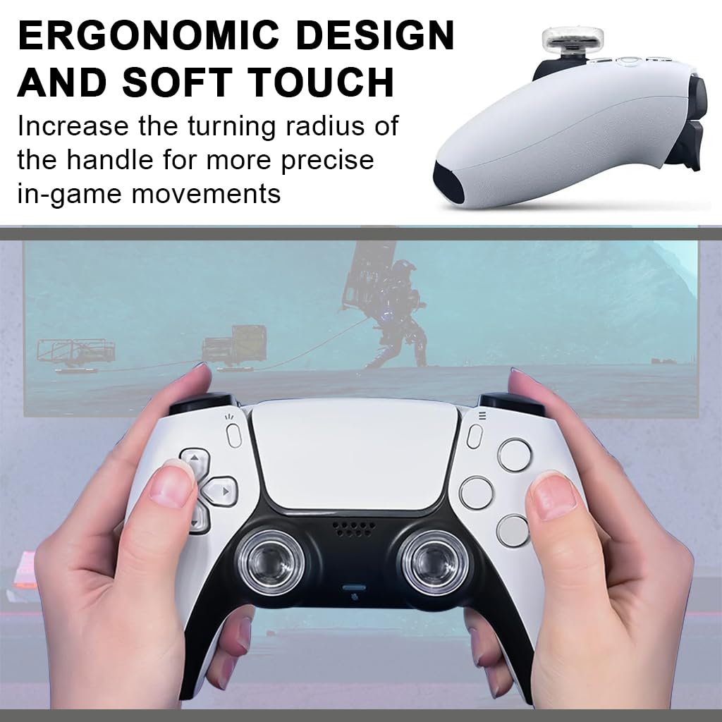 ZORBES Thumb Grips Caps for Switch and Xbox PS5 PS4 Controllers featuring 2PCS Soft Silicone Anti Slip Design | Improves Joystick Control