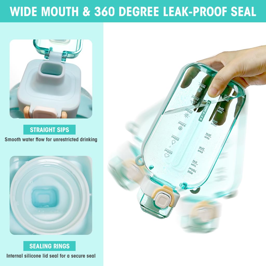 Optifit Water Bottle 750ml for Outdoor and Fitness with Leakproof Lid and Shoulder Strap | BPA Free