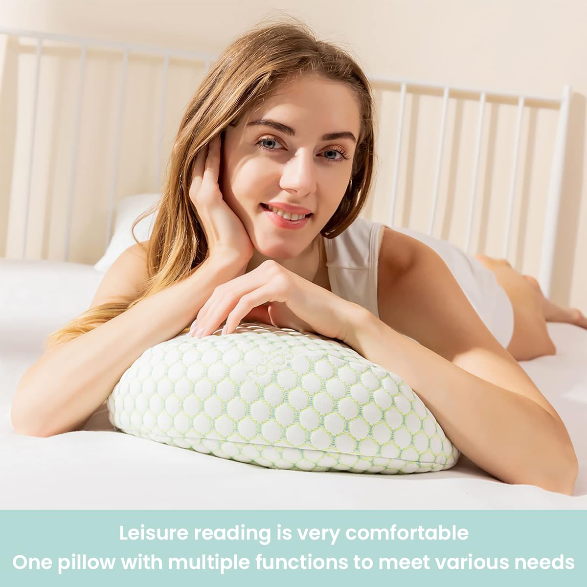 SNOWIE SOFT Pregnancy Pillow for Sleeping with 30 Degree Ergonomic Support and Adjustable Wedge