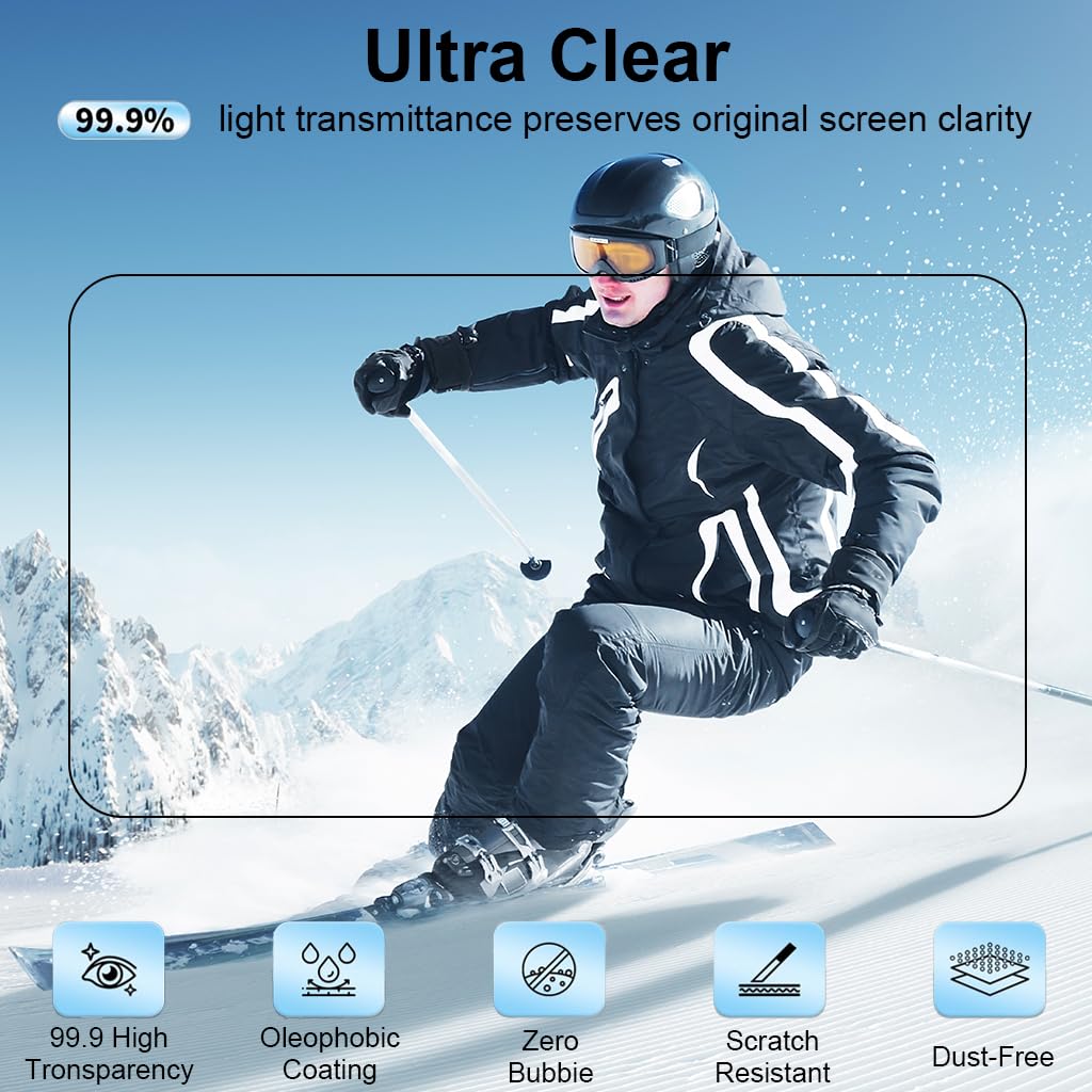 ZORBES Screen Protectors for Insta360 GO Ultra with 4PCS Tempered Glass & Oleophobic Coating