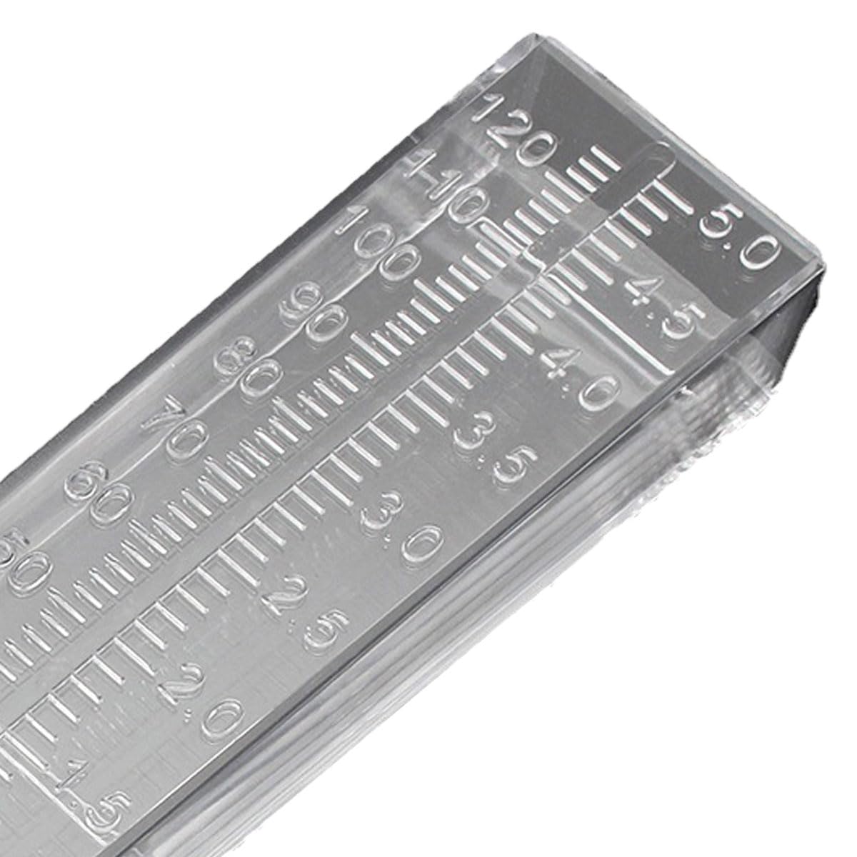 Optifit Rain Gauge for Agricultural Irrigation with 5 in Scale Tube and Ground Stake | Easy Read Plastic Rainfall Measure for Garden and Lawn