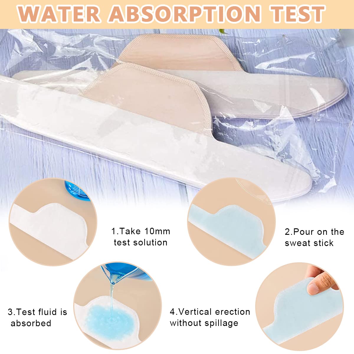 HANNEA Collar Neck Liner Sweat Pads for Shirts and Hats featuring Self-Adhesive Design | 20pcs 25×7.8cm Breathable Non-Woven Material