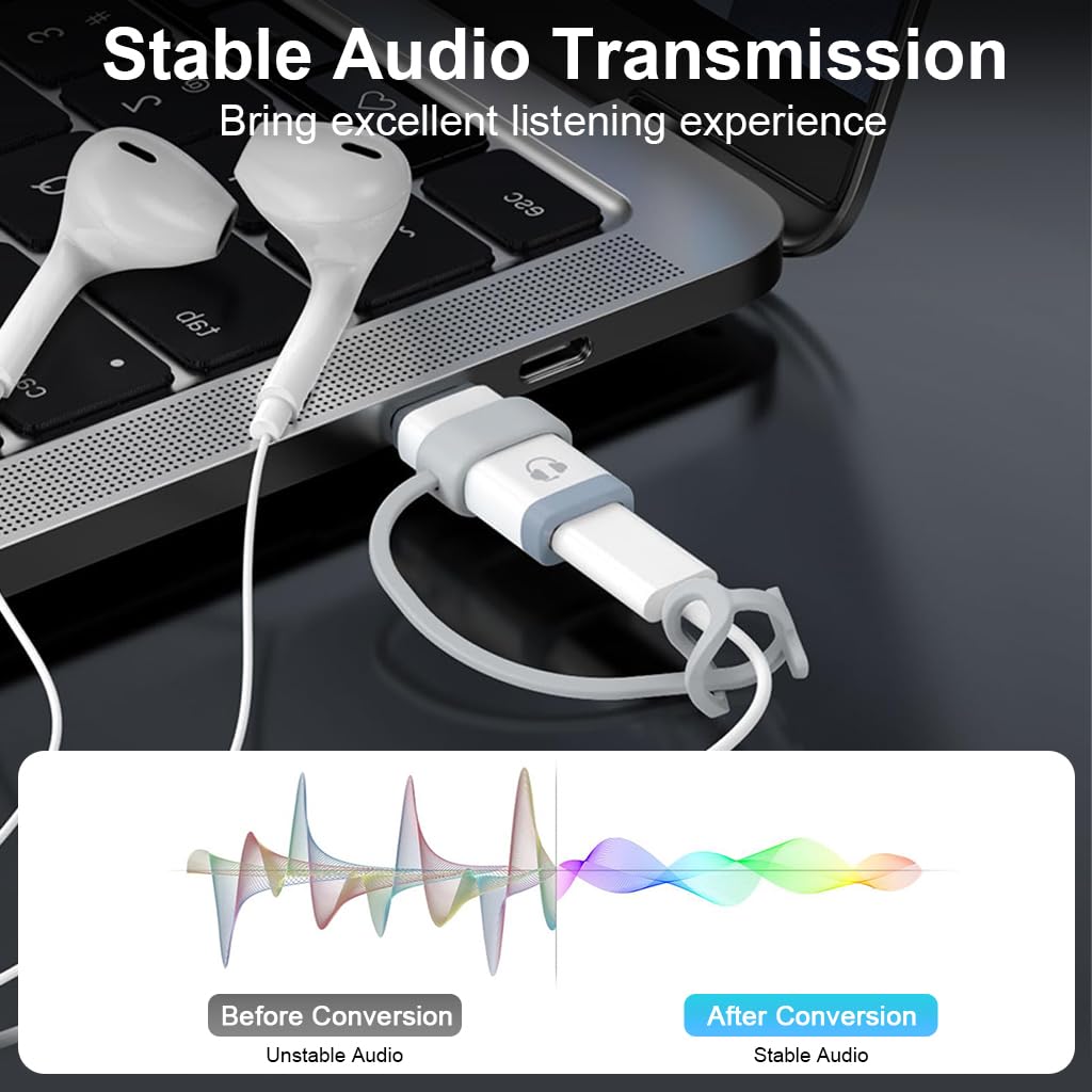 Verilux Light ning to Type C Converter for iPhone 16 15 with DAC Chip and Aluminum Alloy Shell