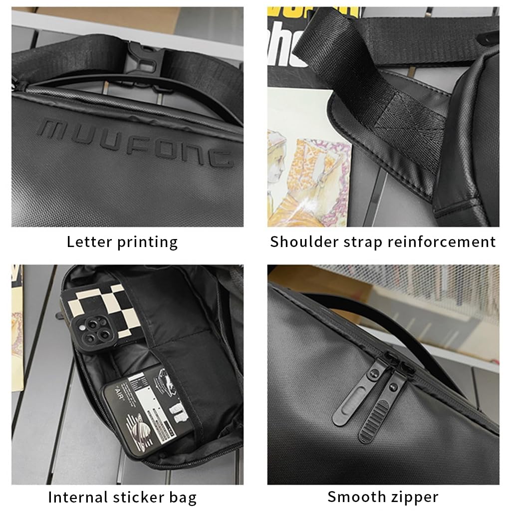Venzina Waist Bag for Hiking Travel and Daily Use with Adjustable Strap | Waterproof Nylon Chest Pack