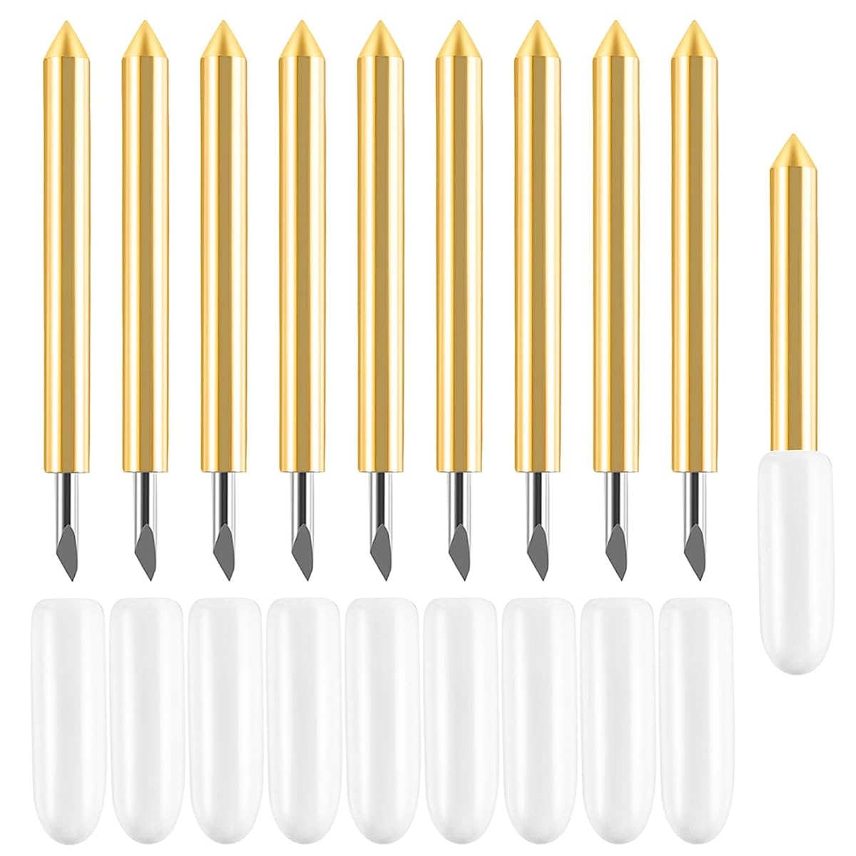 Serplex Fine Point Blades 10 Pack for Cricut Maker and Explore Air Cutting Machines | German Carbide Precision