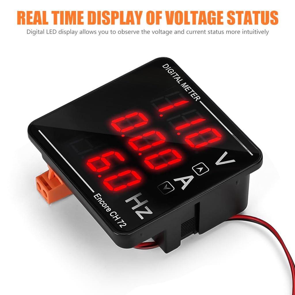 Serplex AC Voltage and Frequency Meter for Industrial Use with LCD Display 120A 500V | Accurate Power Measurement