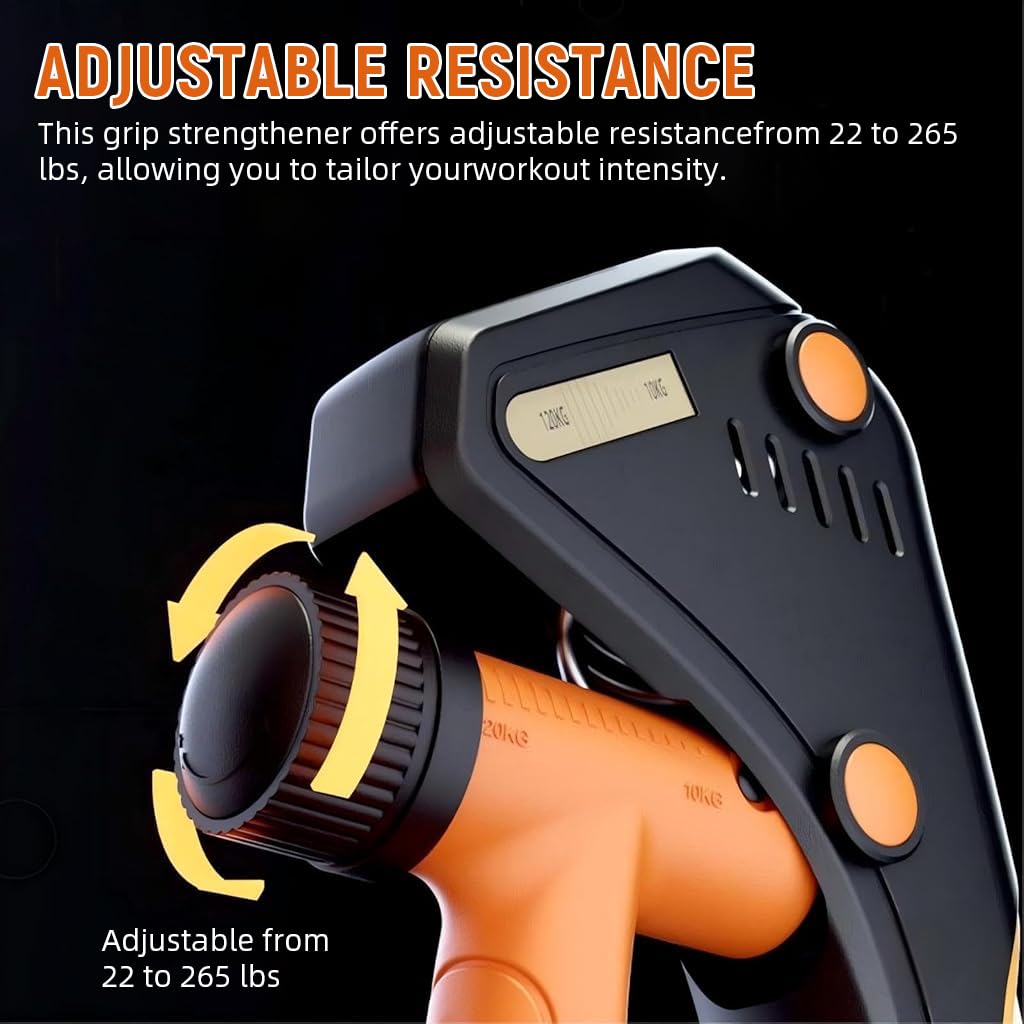 PROBEROS Hand Grip Trainer for Strength and Recovery with Counter 22–265 lbs | Ergonomic Portable Design