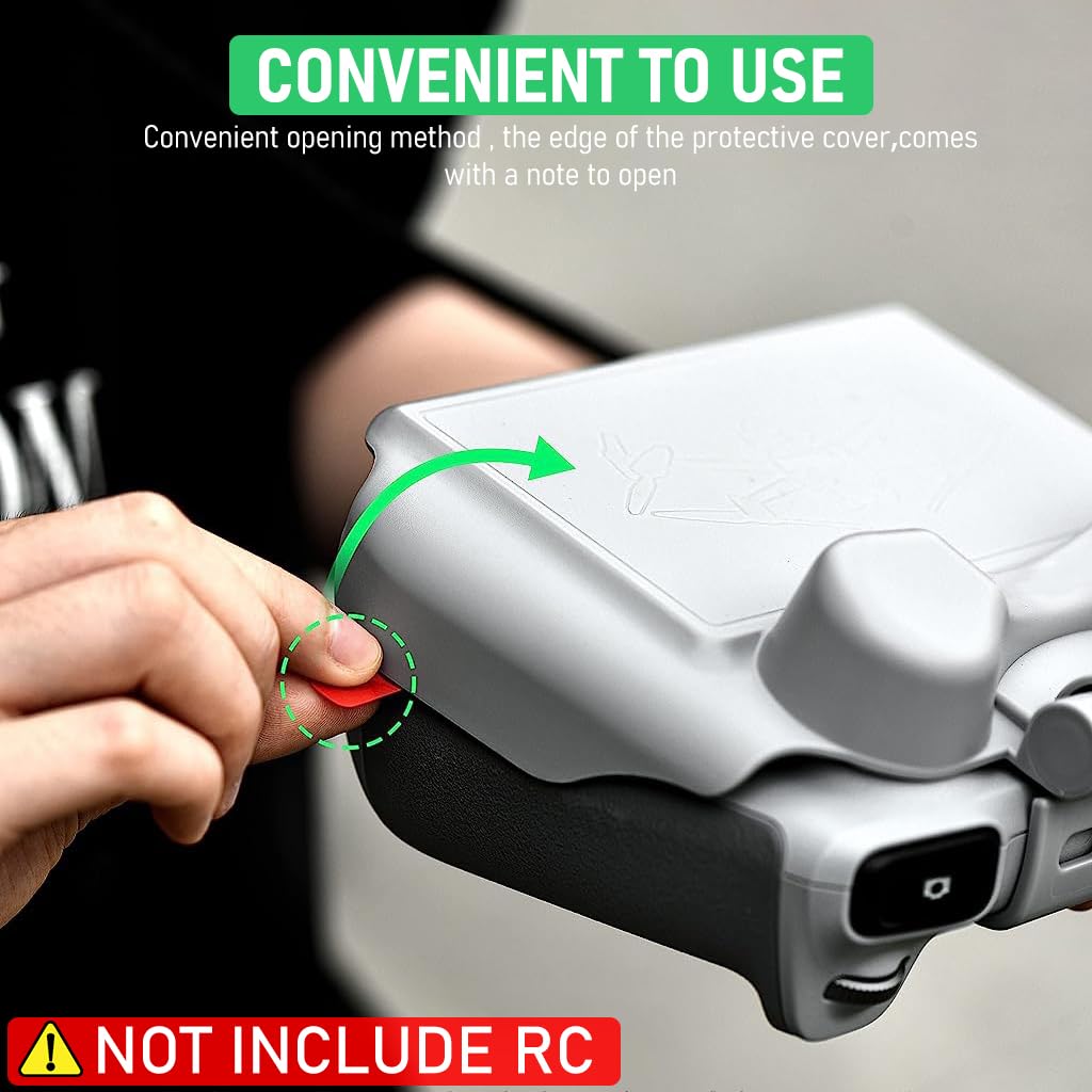 PATPAT Screen Sun Visor Protection Case for Mini 3 Pro RC with Control Handle Cover and Anti‑Glare Screen