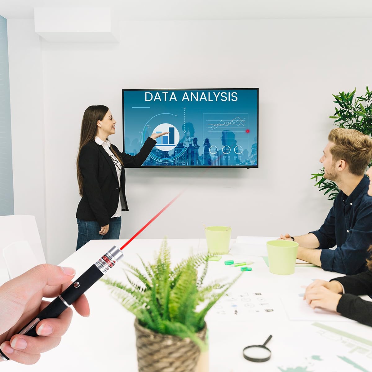 Climberty Cat Laser Pointer for Interactive Play with Easy Switch | 3 Pcs Red Green Purple