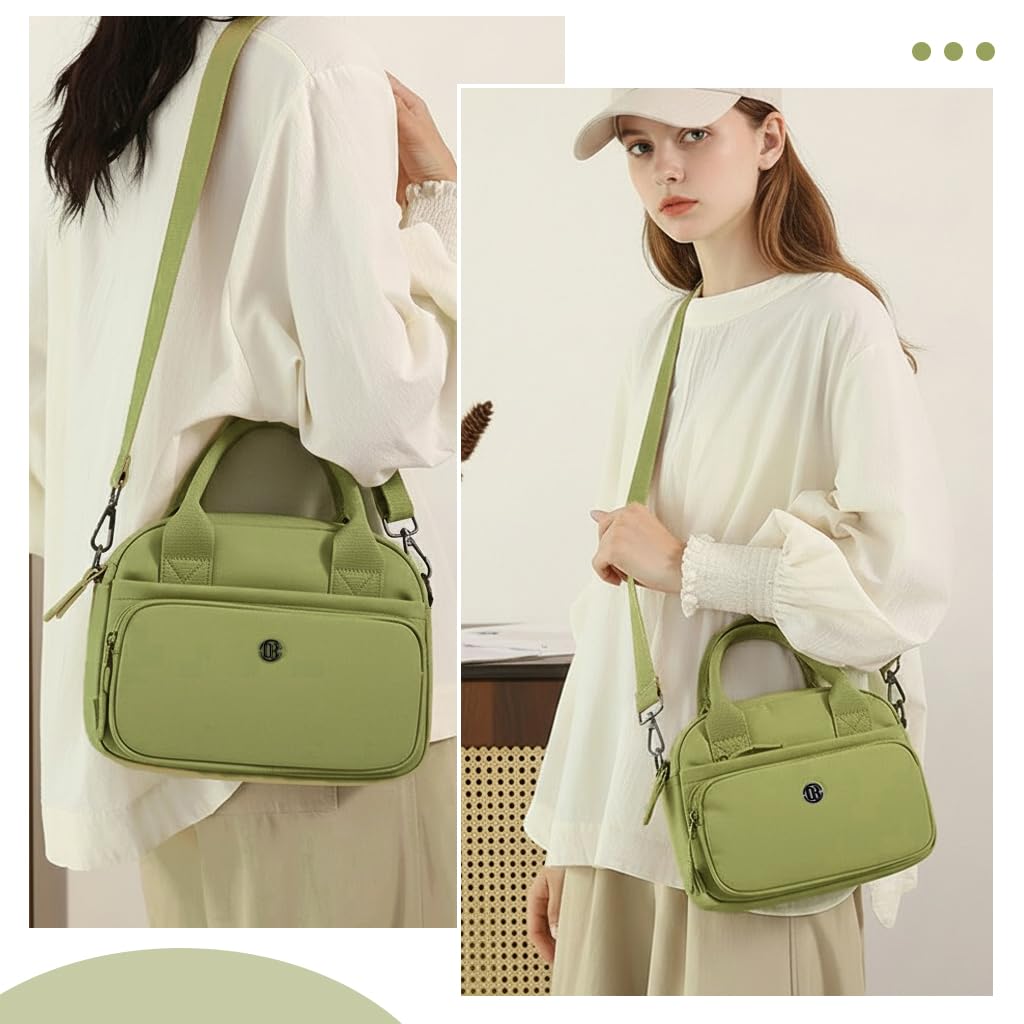 Zibuyu Mini Nylon Crossbody Bag for Women with Multi Pockets and Adjustable Strap | Lightweight Waterproof Shoulder Purse for Travel