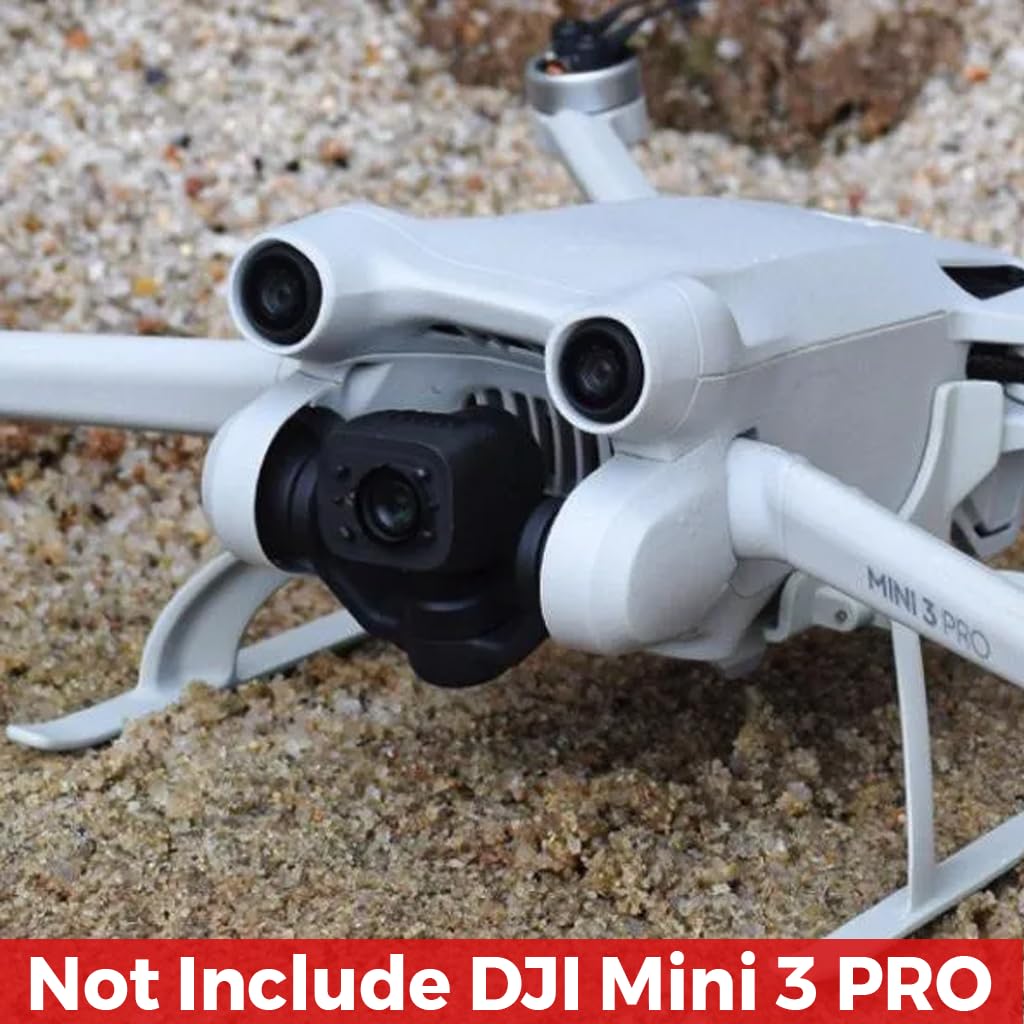Zeitel Landing Gear for DJI Mini 3 Pro Drone with 26mm Extended Foldable Rack | Accessories