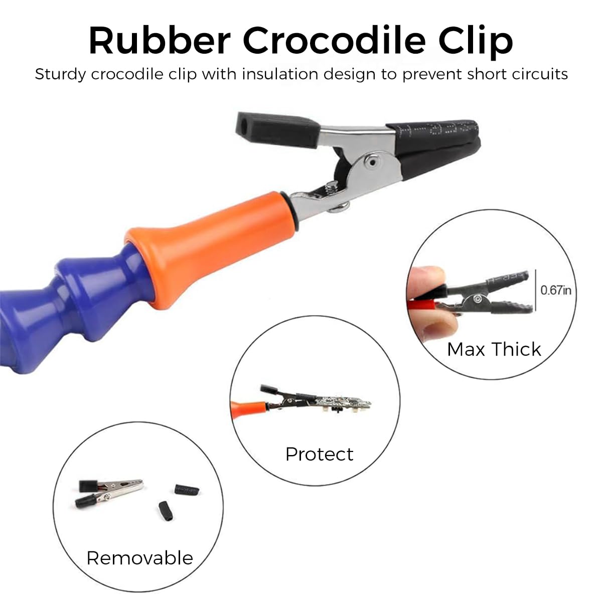 Serplex Soldering Helping Hands Tool for Electronics Repair with 3 Flexible Arms | Heat‑Resistant Insulated Clips