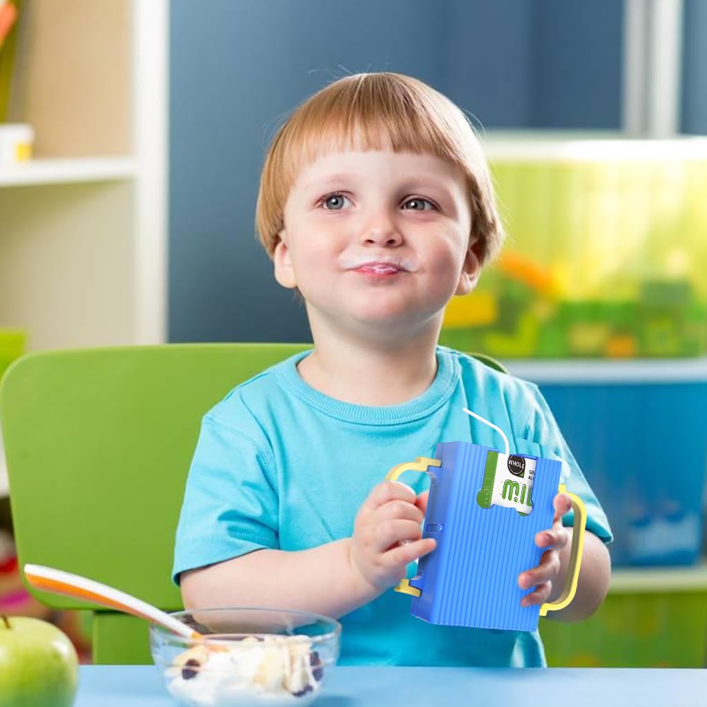 SNOWIE SOFT Retractable Baby Fruit Puree Pouch Holder for Home or Travel with 100–250ml Capacity and Folding Handles | PP Spill-Proof Design