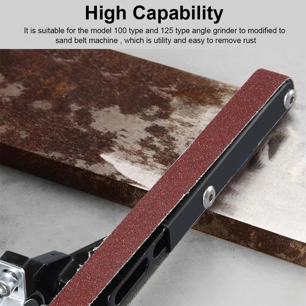 Serplex® Belt Sander Attachment, SBelt Sander Attachment for Angle Grinder for 100MM/125MM Grinding Disk Angle Grinder