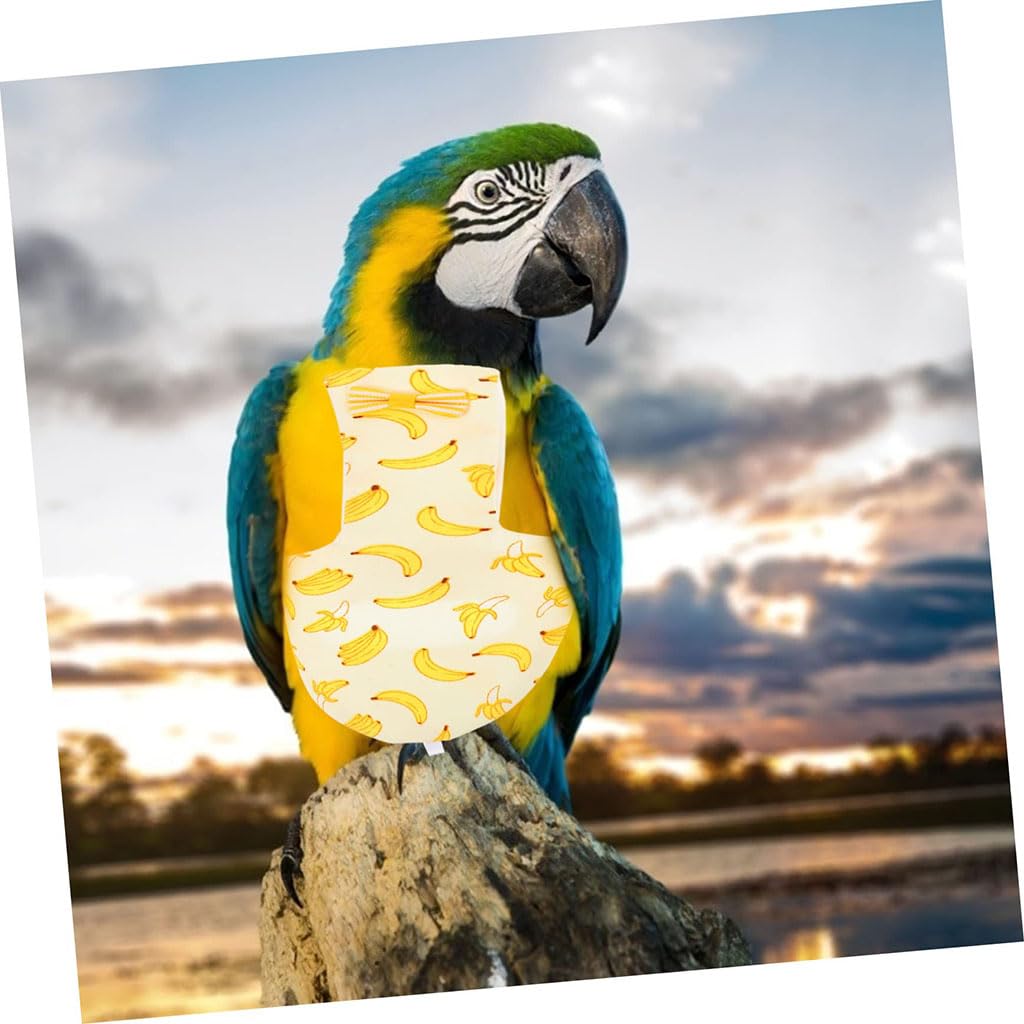 ZIBUYU Parrot Clothes for Budgies with Elastic Straps and Lightweight Washable Fabric | 2Pcs Set