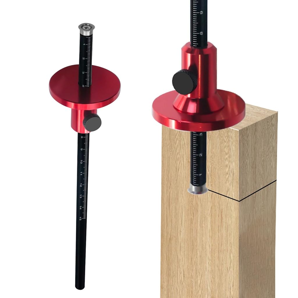 Serplex® Wheel Marking Gauge Woodworking Mortise  Marking Tool Adjustable Wheel Making Gauge Laser-etched Marking Multifunctional Wheel Marking Gauge for Tenon, Groove Layouts