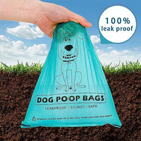 Qpets® 120pcs Dog Poop Bag Biodegradable Dog Poop Bag Large Dog Poop Bag Leakproof Waste Bag Plastic Bag for Dog Walking Dog Supplies