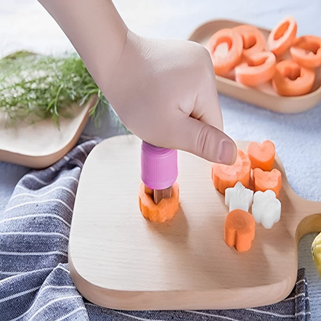 HASTHIP Cookie Cutter Shapes for Kids with Thickened PP Handle and 12 Stainless Steel Molds | Easy DIY Baking and Sandwich Fun