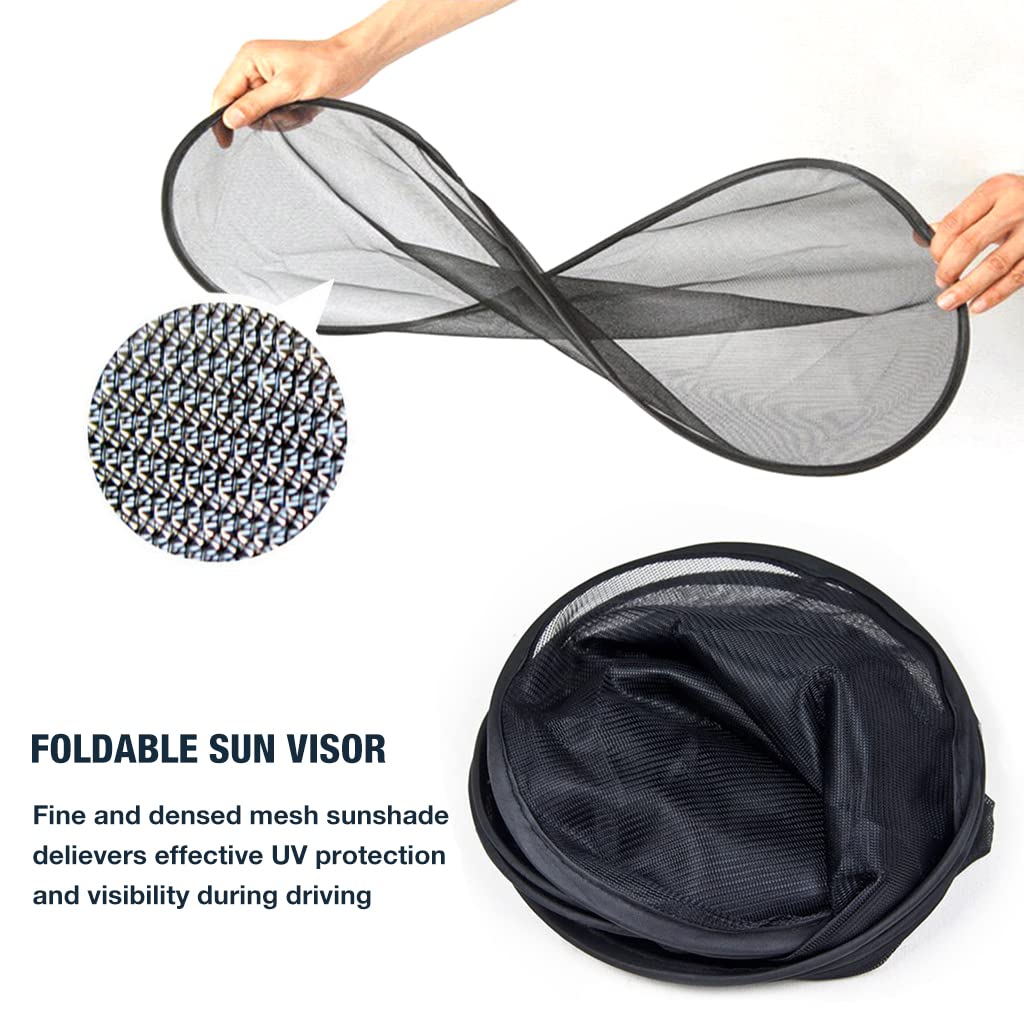 STHIRA Car Window Sun Shade for SUV and Sedan with Dense Mesh 5 Pack | UV and Glare Protection