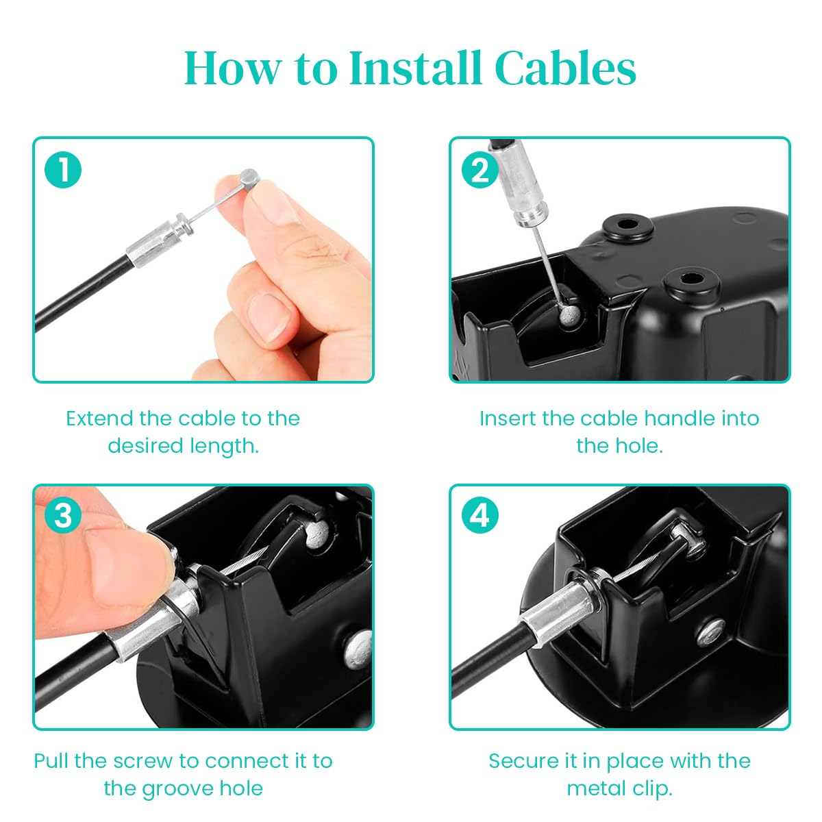 Serplex Couch Recliner Handle Replacement for Most Chairs with 36.3 in Cable and Metal Build