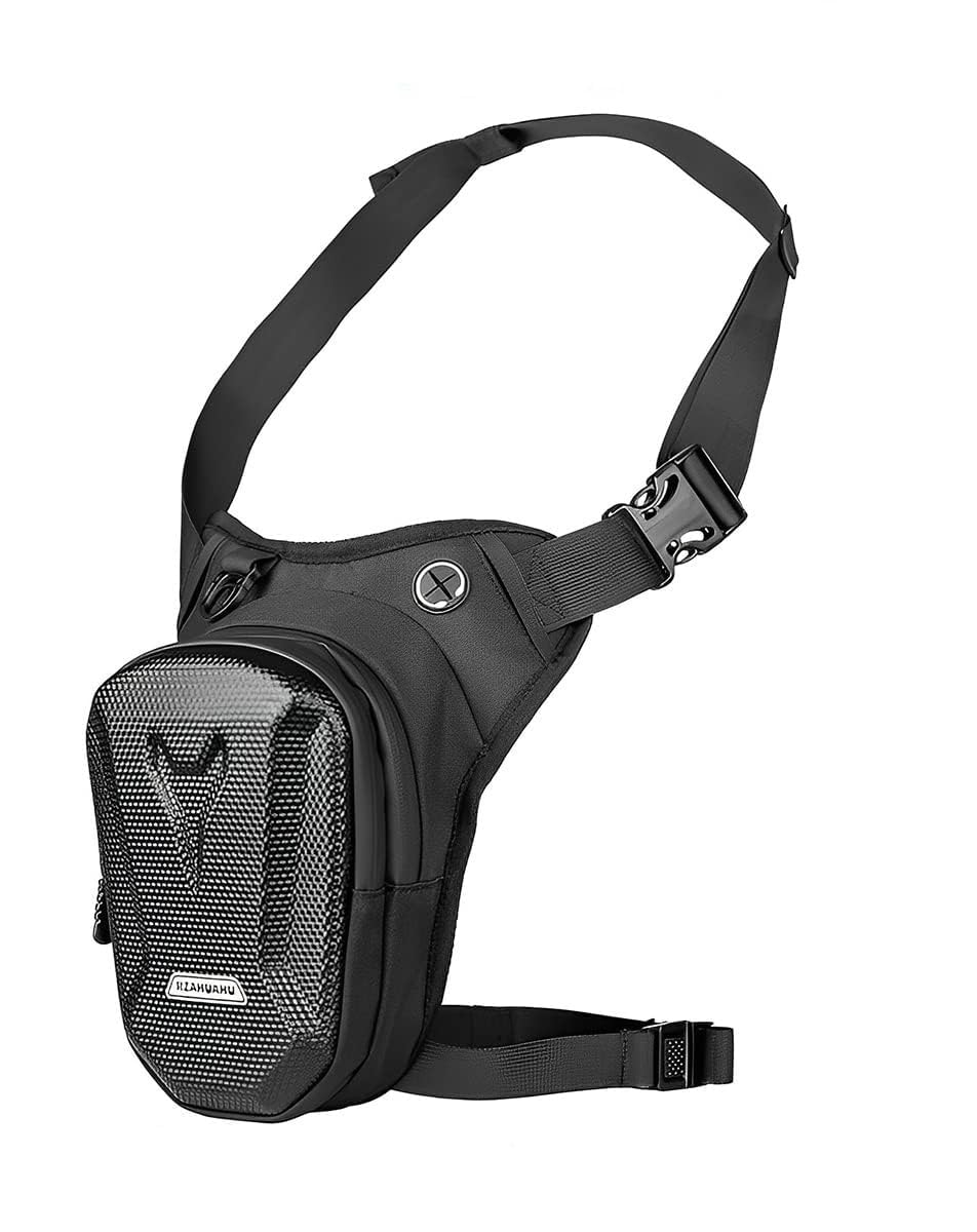 Optifit Waist Bag for Outdoor Travel with 16×25 cm Double Layer Design and Quick Release Buckle