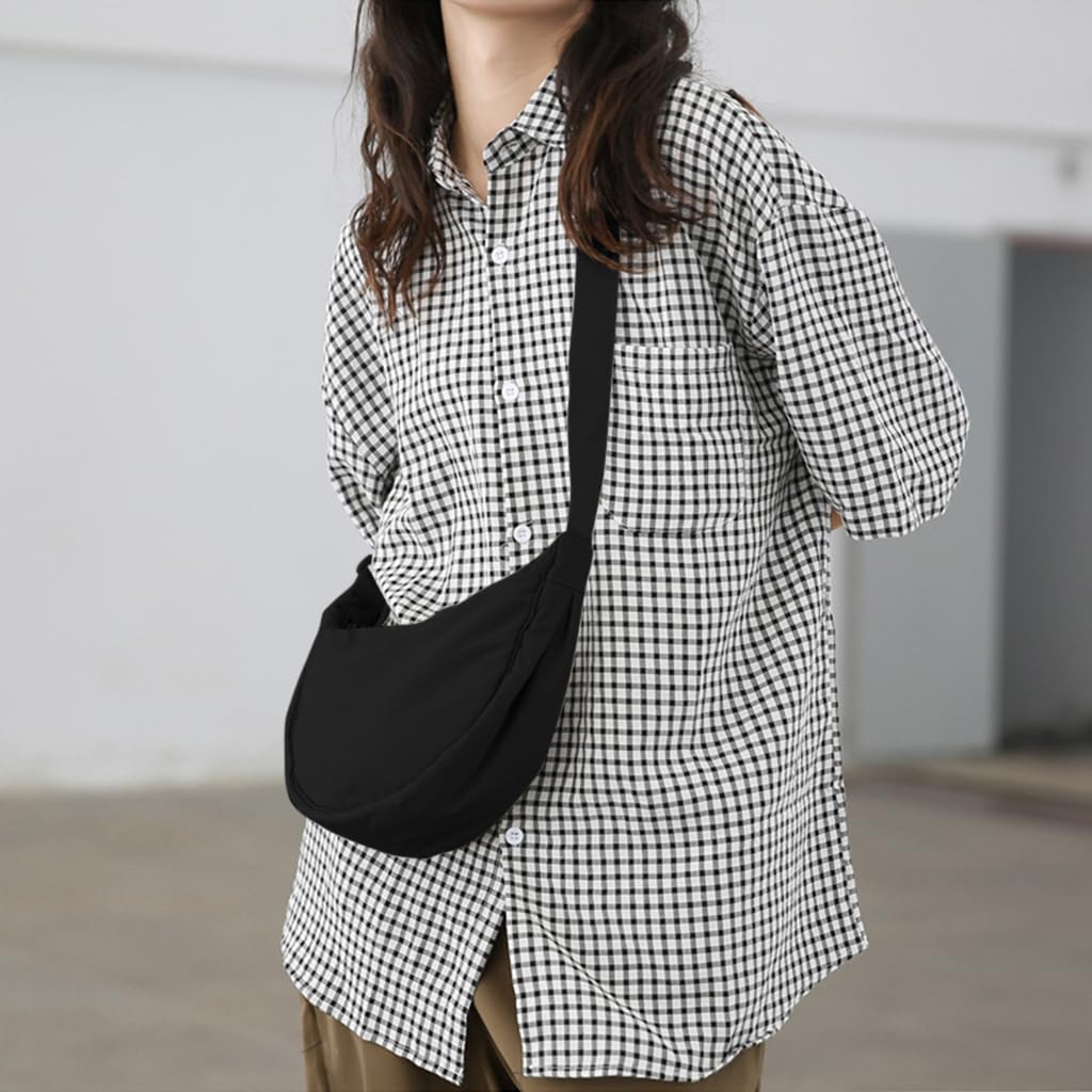 GUSTAVE Crossbody Bag for Travel with Adjustable Strap and 33x10x17cm Compact Design | Water‑Resistant Nylon Unisex Shoulder Style