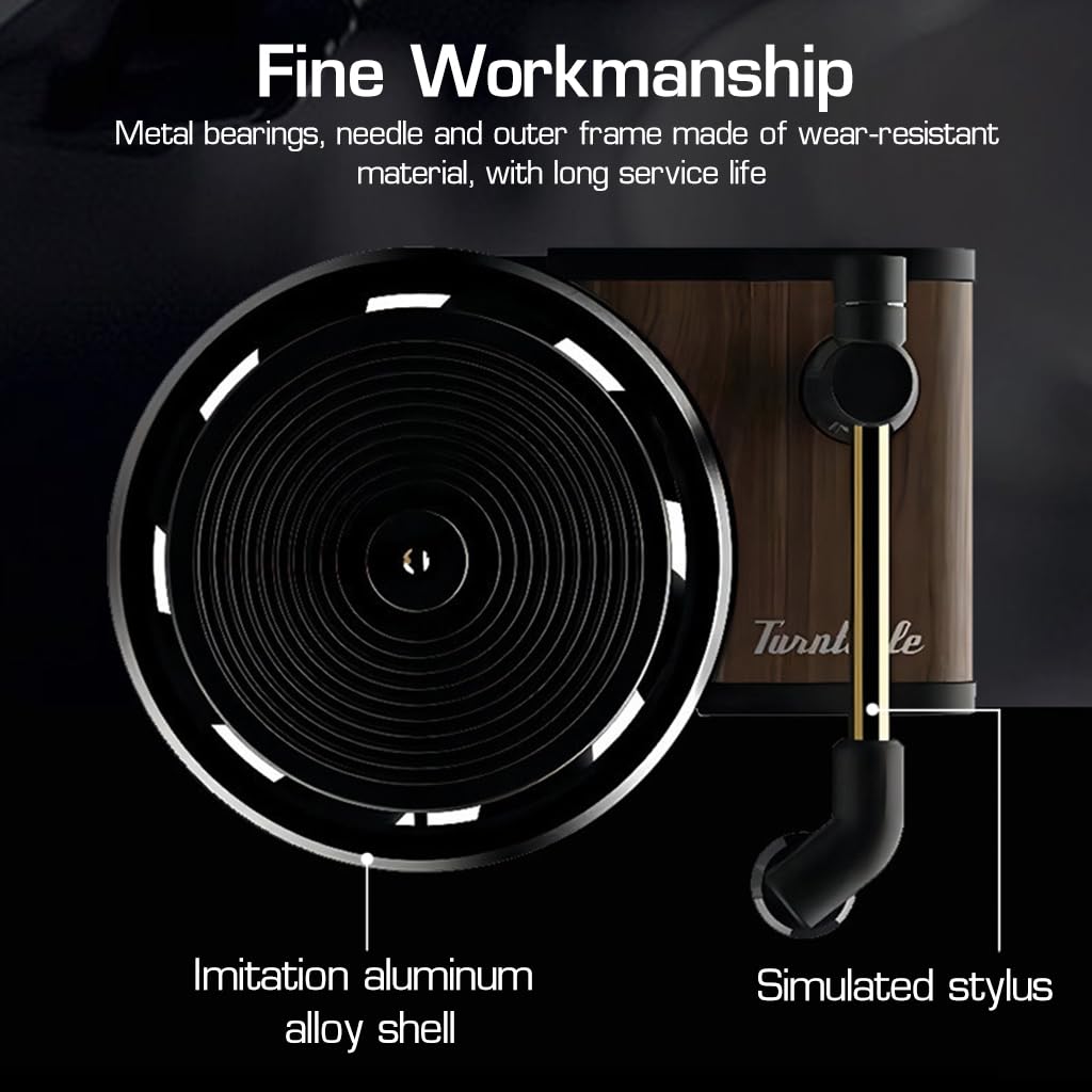 STHIRA Car Air Freshener for Air Vent with 9pcs Aroma Sheets featuring Rotating Vinyl Design | Creative Interior Gift