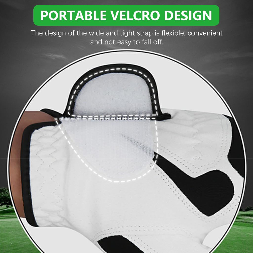 Proberos Men's Left Hand Golf Glove for All Weather with Anti Slip Grip and Breathable Microfiber | Comfort Fit XL