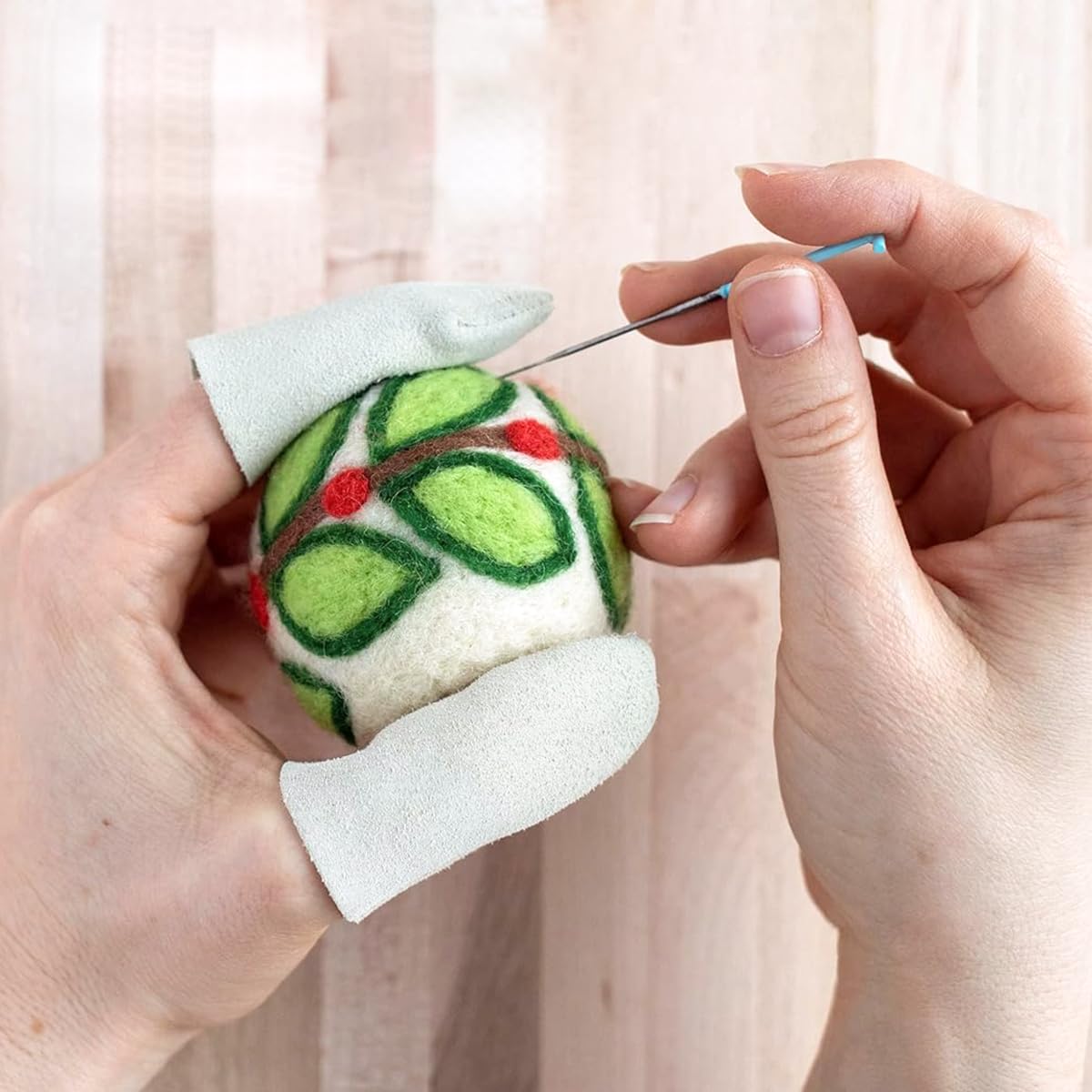 Supvox Finger Cots for Crafting and Carving with Thickened Flocking Fabric | 10Pcs One Size