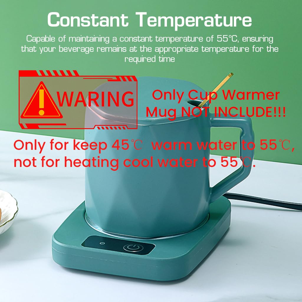 HASTHIP Electric Coffee Mug Warmer for Desk with 55°C Constant Temperature Plate | Gift for Men and Women