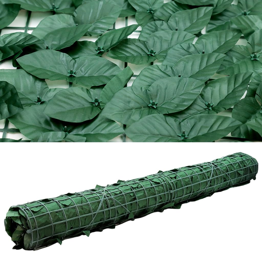 HASTHIP Artificial Grass Trellis for Garden and Balcony with UV Proof Faux Ivy 1×3 m | Green Privacy Fence Panel