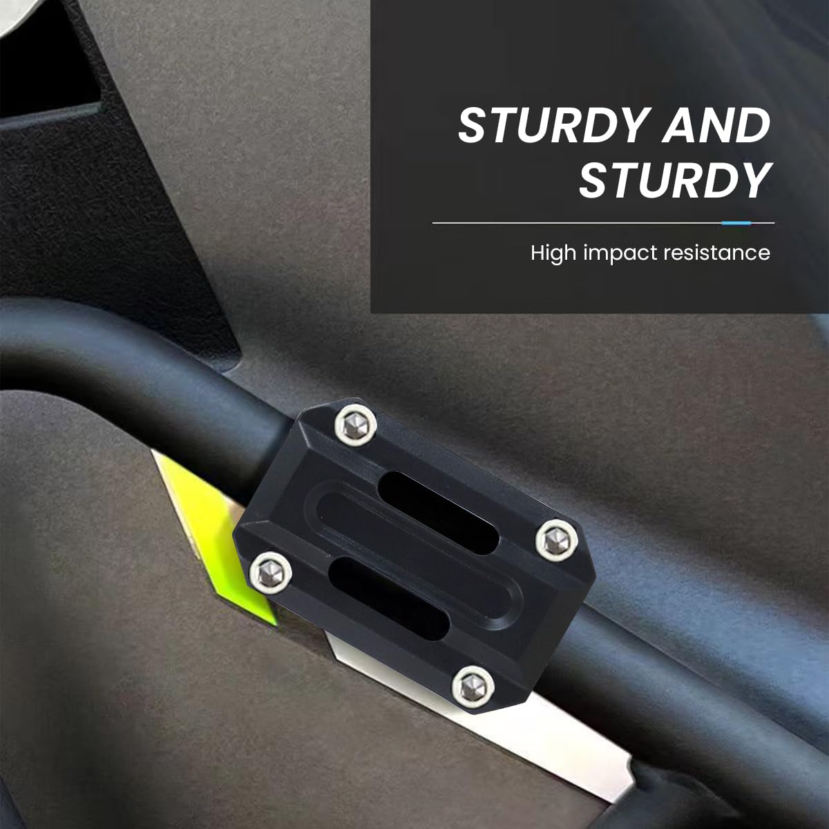 STHIRA Universal Bumper Guard for Bike with Shock Absorbing Nylon Frame Sliders | Fits 22mm 25mm 28mm Pipes
