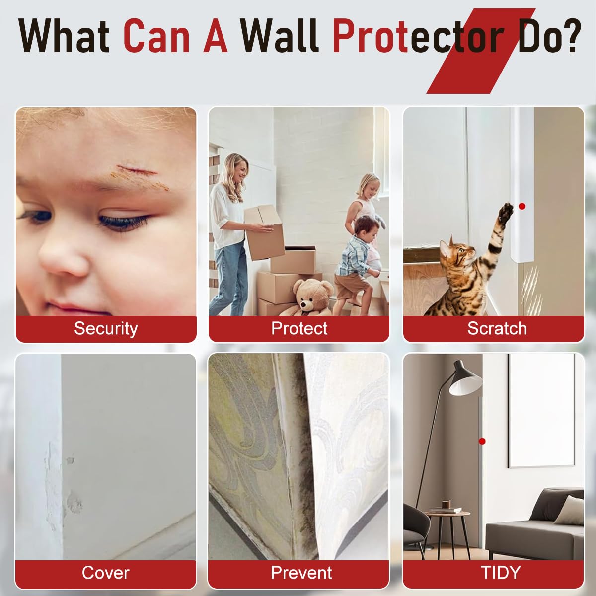 SNOWIE SOFT Wall Corner Protector for Baby Proofing with 3.94ft PVC Edge Guard | 2PCS