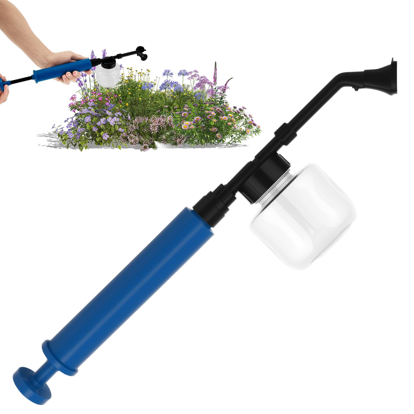 ORTIZA Plastic Diatomite Powder Sprayer for Plants and Cleaning with Adjustable Nozzle | Ergonomic Leak-Proof Design