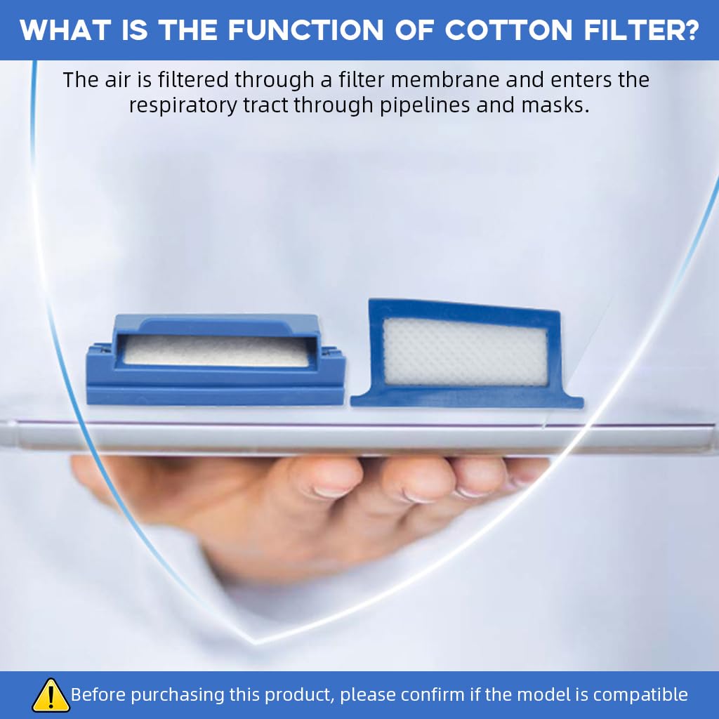 HASTHIP Replacement CPAP Filters for Philips Dreamstation DS500 DS700 featuring 6 reusable and 2 disposable filters | easy installation