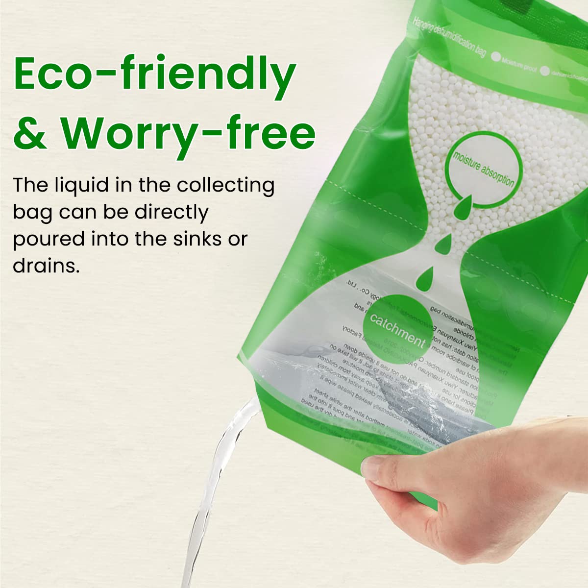 HASTHIP Moisture Absorbers for Closet with Hanging Hook Design and 160g Capacity | 5 Pack