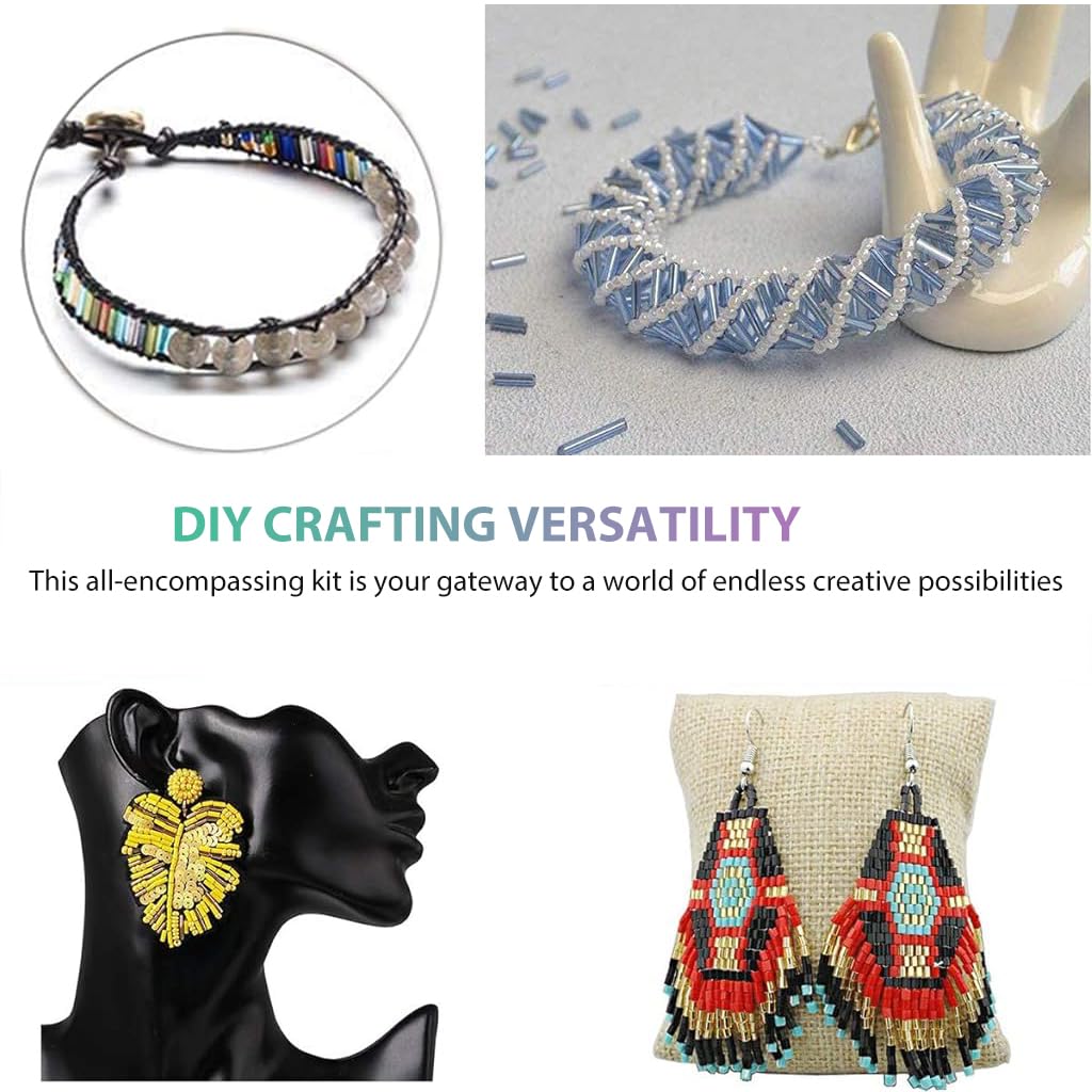 SANNIDHI Assorted Pearl Beads Kit for Jewellery Making with 720 pcs Plastic Pearls | DIY Bracelets and Necklaces