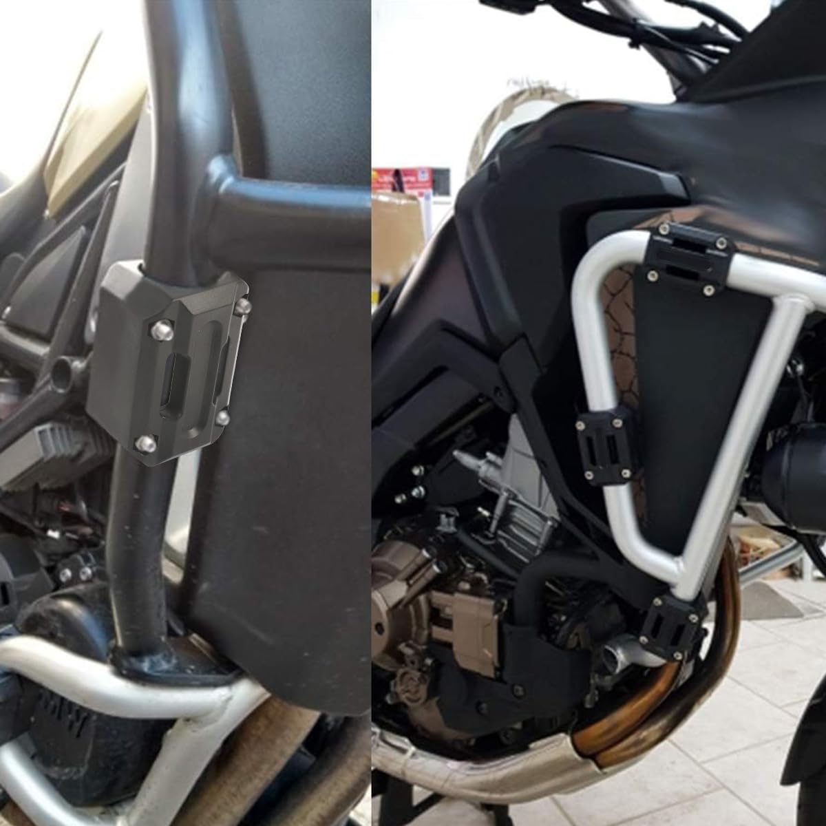 STHIRA Universal Bumper Guard for Bike with Shock Absorbing Nylon Frame Sliders | Fits 22mm 25mm 28mm Pipes