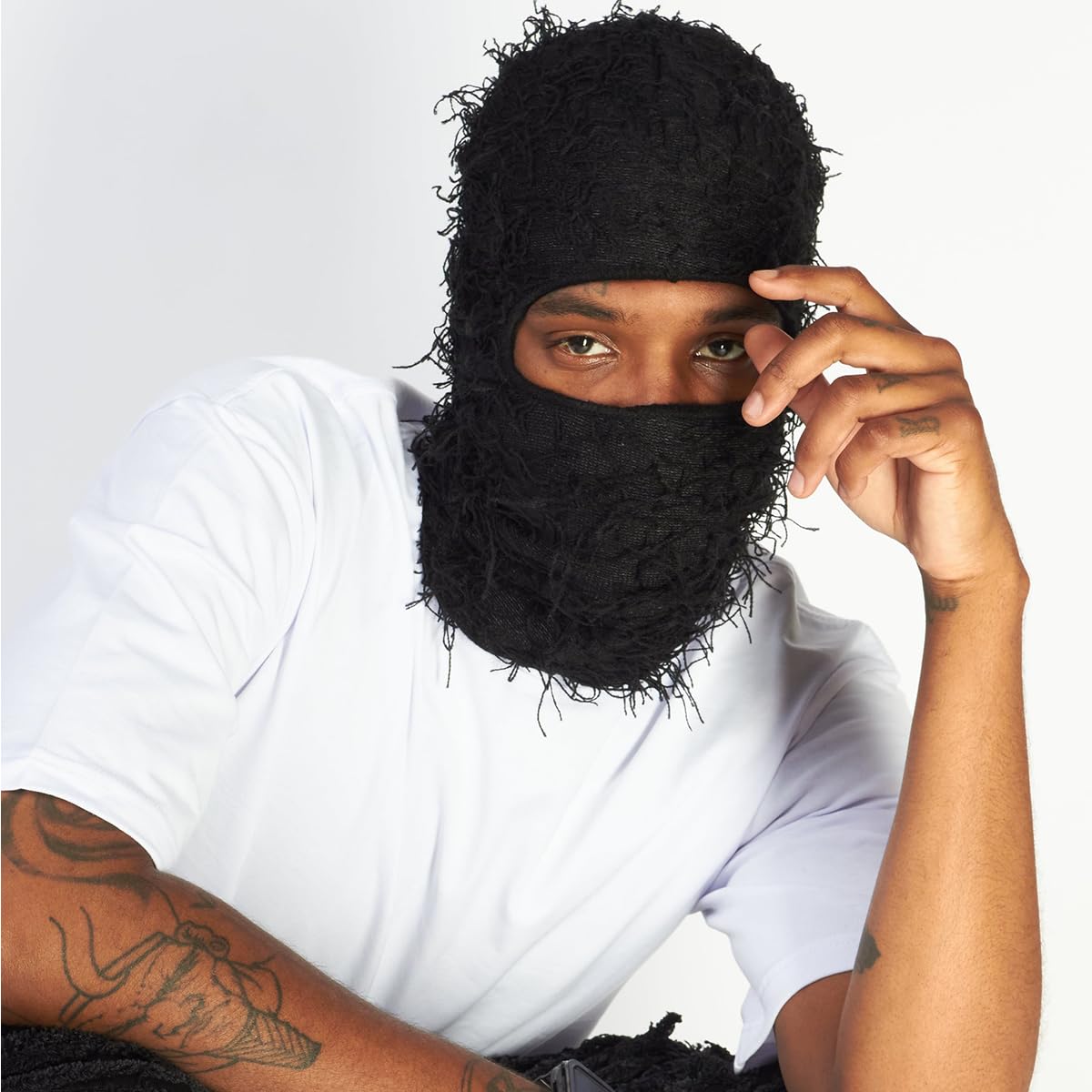 Proberos Full Face Ski Mask for Men and Women with Knitted Acrylic Fabric | Thermal Windproof Balaclava for Skiing and Riding