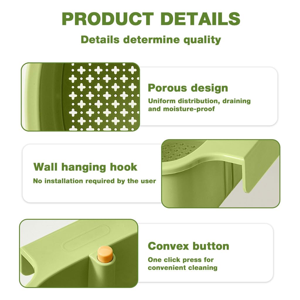 Supvox Kitchen Sink Strainer Basket for Faucet Hanging and Easy Food Waste Draining