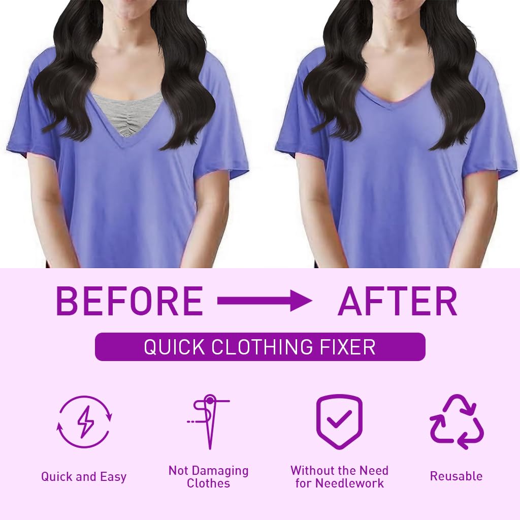 Supvox Mini Stitch Gun Kit for Quick Clothing Fixes with 6 Needles and 1500 Glue Pins | Portable Purple Tagging Tool