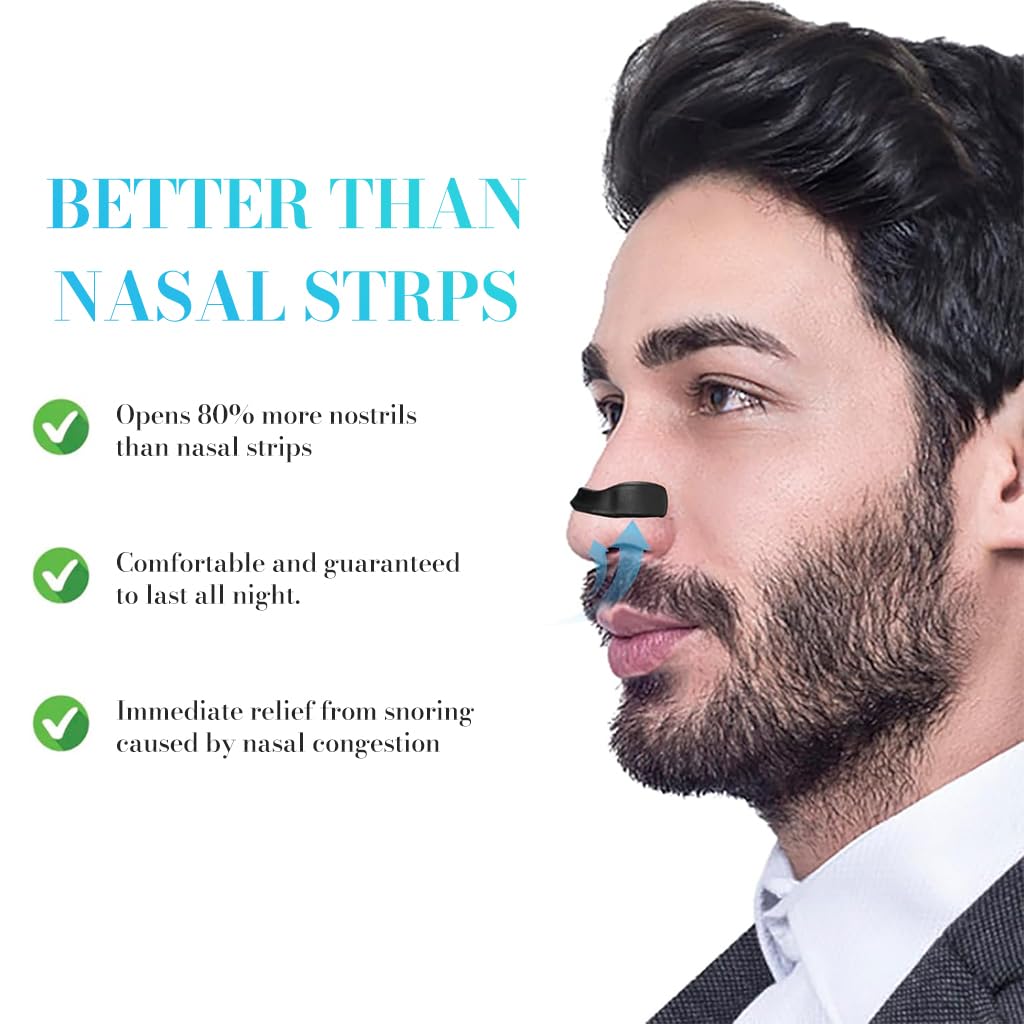 ZIBUYU Breathing Nasal Strip Kit for Snoring Relief with 15 Magnetic Patches | Improves Oxygen Intake