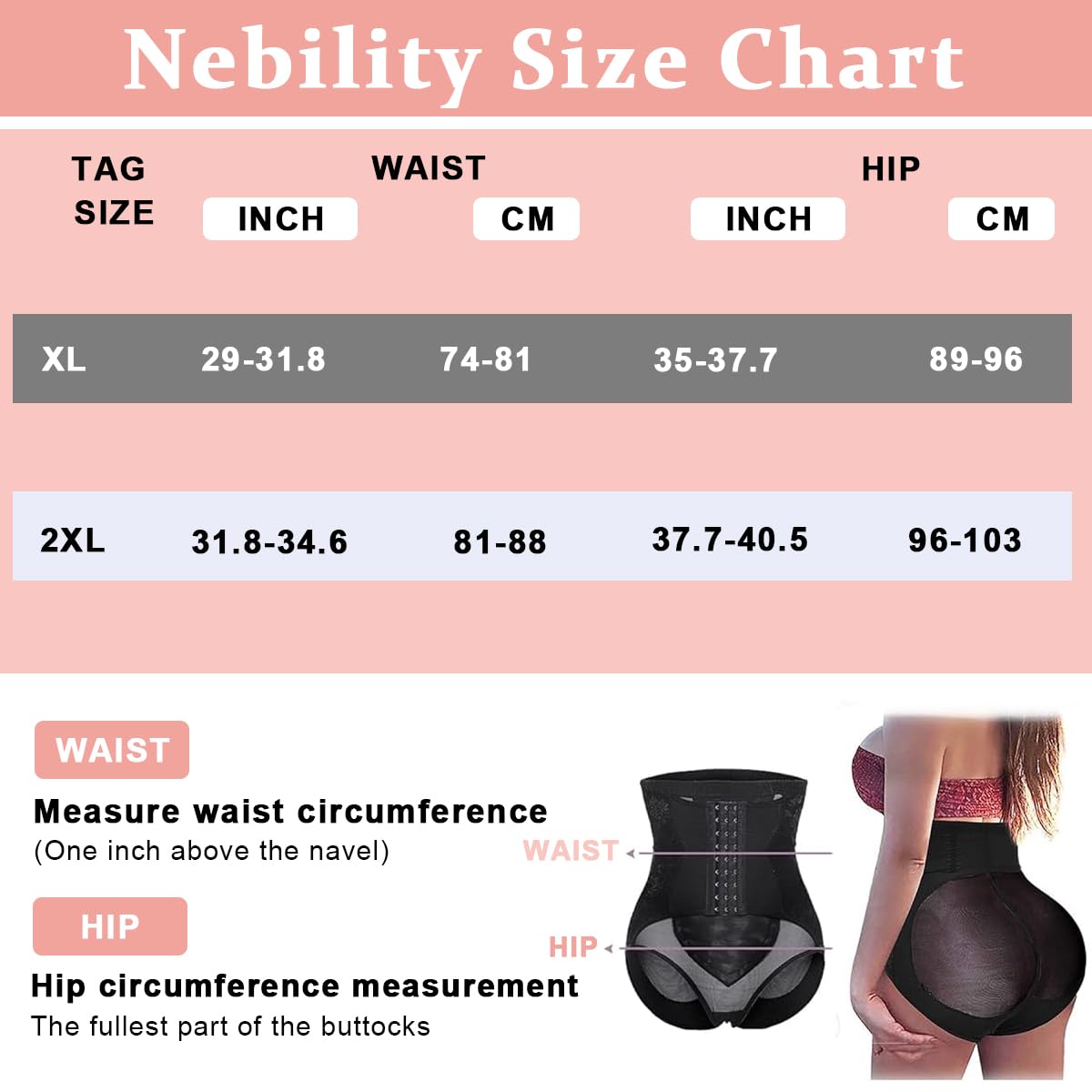 PALAY® Tummy Control Panties for Women Shapewear Butt Lifter Short High Waist Trainer Body Shaper Corset Slimming Body Shaper Underwear, XL