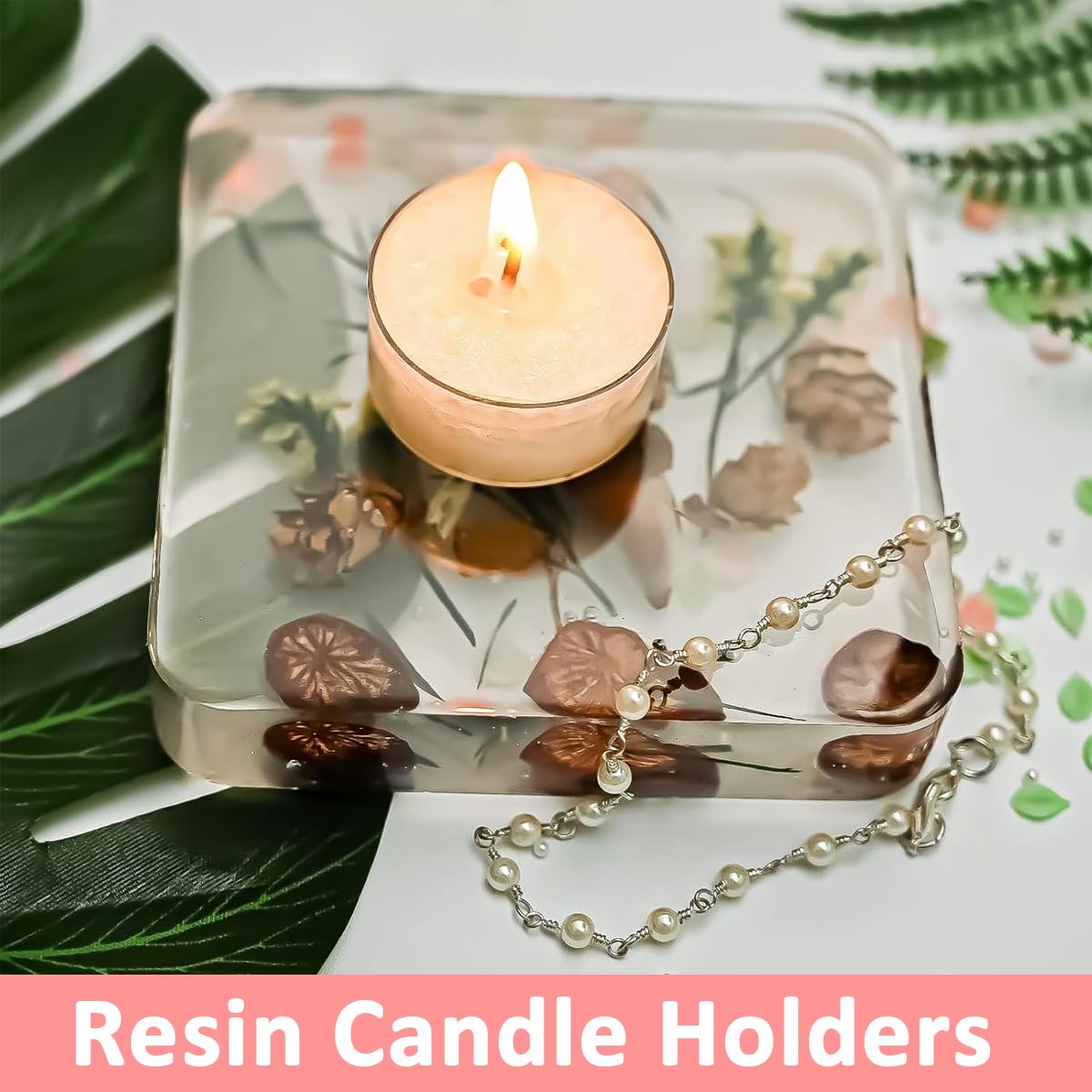 HASTHIP Heart Photo Frame Resin Mould for DIY Epoxy Casting with Holder 13×8.2×2cm | Silicone Craft Mold for Wedding and Birthday Gifts