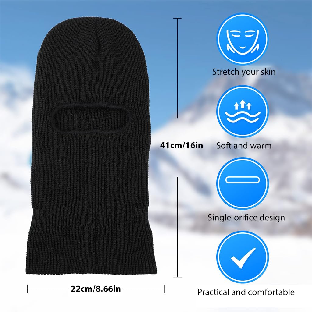 PROBEROS Knitted Balaclava Face Mask for Ski & Motorcycle Use with Ergonomic Fit | 2PCS