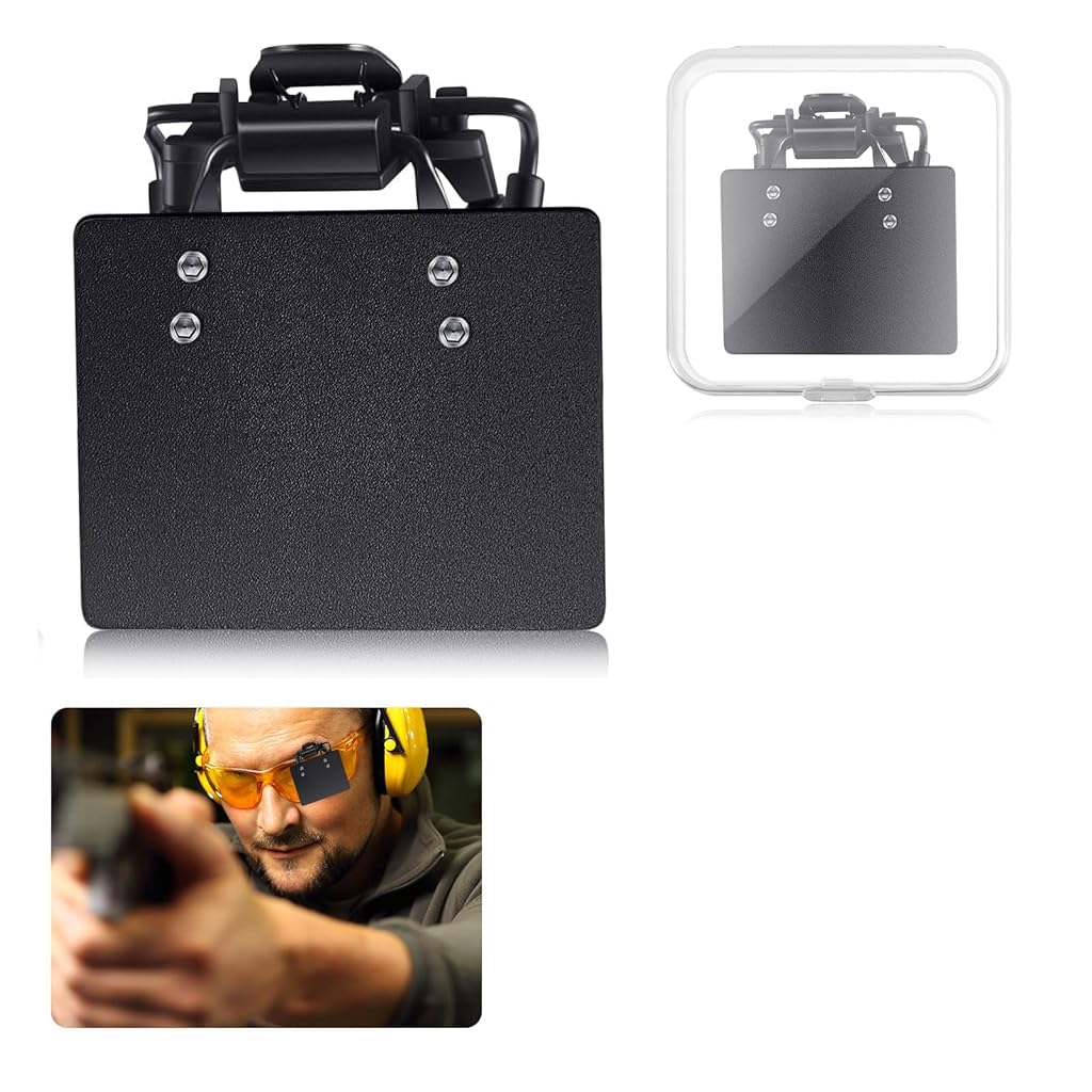 Proberos Shooting Glasses Patch for Target Practice featuring Flip Up Clip Design | 2.36x1.97in Black Resin