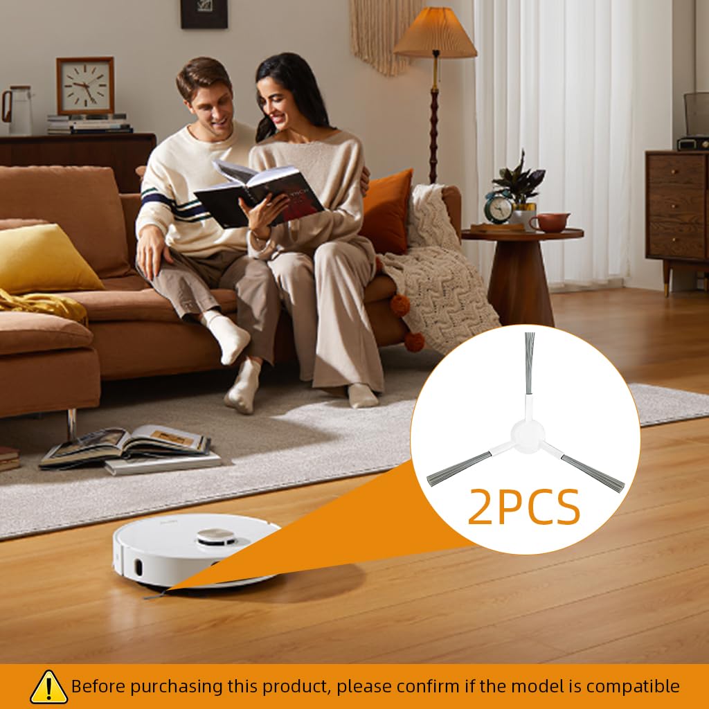 HASTHIP Replacement Side Brushes for Dreame L10s Ultra featuring Robust Nylon Bristles | 3 Pcs Set